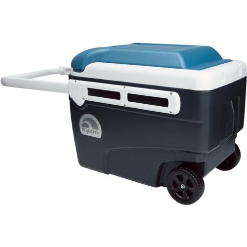 Igloo Maxcold 40 Glide Ice Box Chest Cooler Jet Carbon Ice Blue White ...