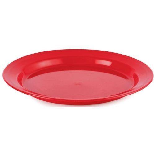 Highlander Camping Plastic Poly Dinner Plate Red 24cm | Camping ...