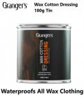 Grangers Wax Cotton Dressing 180g Tin Waterproofs All Wax Clothing GRF234