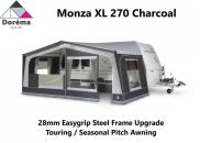 Dorema Monza XL 270 Seasonal Awning Charcoal 28mm Upgraded Steel Frame 