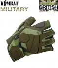 Kombat UK Men's Alpha Fingerless Tactical Gloves Military Army BTP Camo