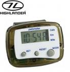 Highlander Black Multifunction Pedometer Battery Powered Attachable COM034 