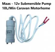 Maas - 12v Submersible Water Pump 10L/Min Caravan Motorhome HY2510