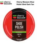 Cherry Blossom Traditional Shoe Polish With Carnauba Wax 40g Tin Dark Tan