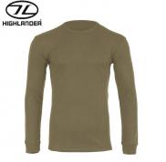 Highlander Mens Thermal Base Layer Long Sleeve Shirt Ranger Green 