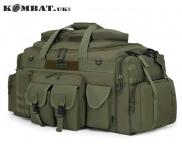 Kombat Saxon 125L Tactical Sports Holdall External Pockets Army Olive Green