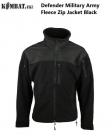 Kombat UK Tactical Defender Military Army Fleece Zip Jacket Black