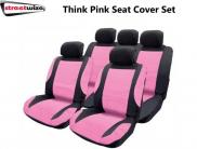 Streetwize Think Pink Leather Look Extra Padded Seat Cover Set SWTP8