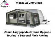 Dorema Monza XL 270 Seasonal Awning Green 28mm Upgraded Steel Frame  