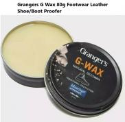 Grangers G Wax 80g Footwear Leather Shoe/Boot Proofer Conditioner Beeswax Polish