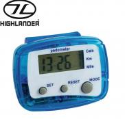 Highlander Multifunction Pedometer Battery Powered Attachable COM034 Blue