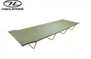 Highlander Camp Bed Olive Green Army Style Steel Frame 