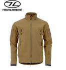 Highlander Men's Tactical Jacket Softshell Waterproof Hooded Military Army Tan