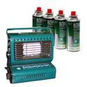 Pyramid Portable Gas Heater With 4 Gas Cartridges