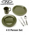 Poly Plastic Camping Dinner Sets
