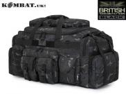 Kombat UK Saxon 125L Tactical Sports Holdall Pockets Army Police BTP- Black Camo