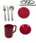 Poly Plastic Camping Dinner Sets