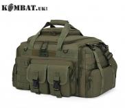 Kombat UK Olive Green Saxon Holdall 50L Military Bag Army Style Molle Compatible 